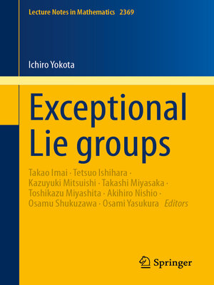 cover image of Exceptional Lie groups